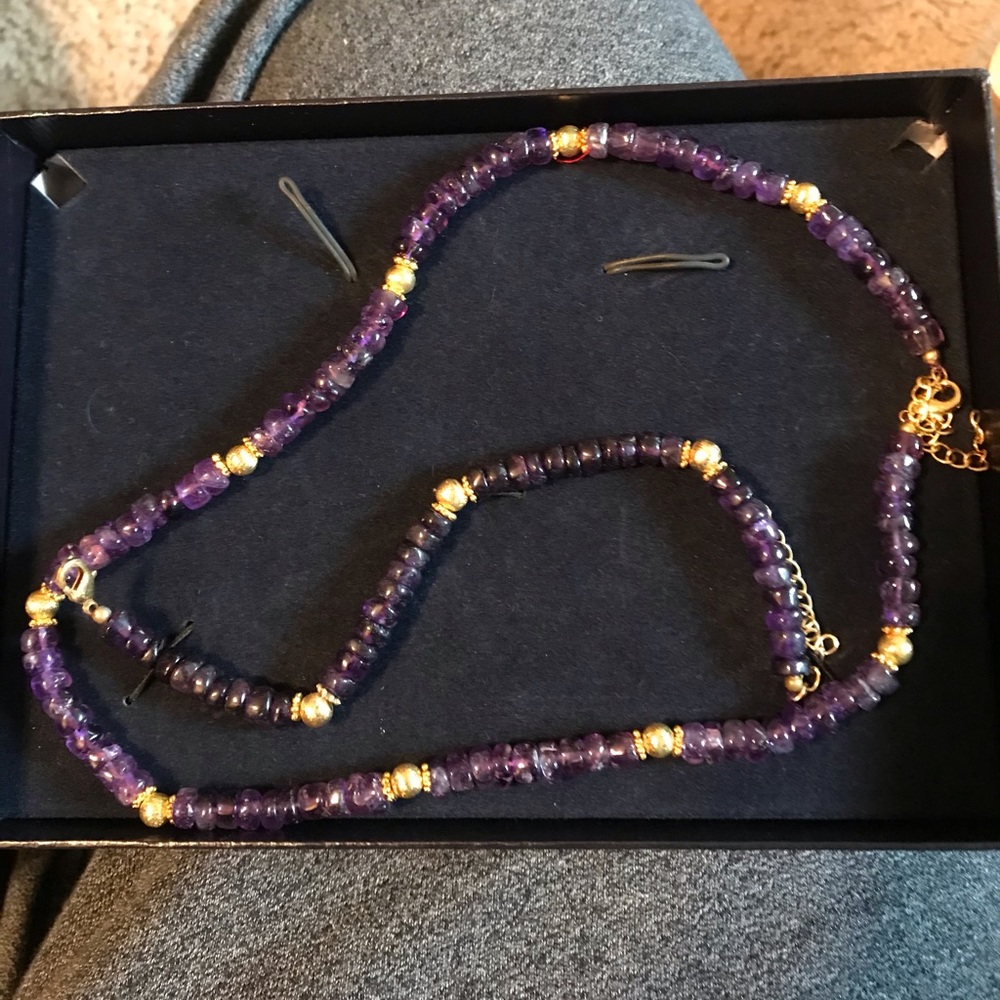 Stauer amethyst jewelry set